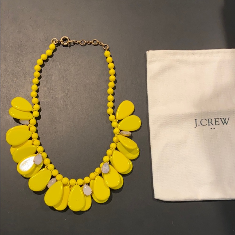 J.Crew statement necklace, yellow.
